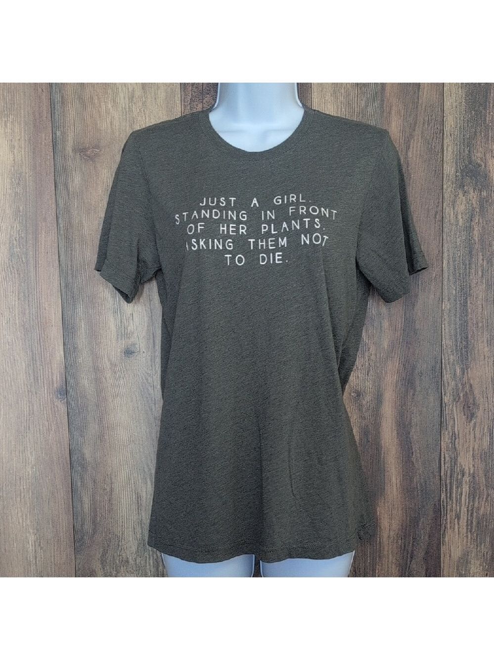 Bella Canvas Olive Green Short Sleeve Graphic Tee S M252